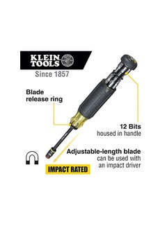 32304 Screwdriver 14 In 1 Adjustable Screwdriver With Flip Socket Hvac Nut Drivers And Bits Impact Rated One Size