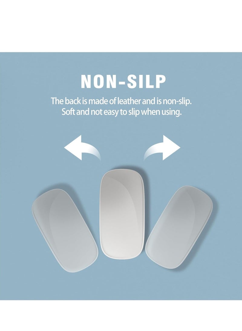 Aurrako Leather Desk Mat Pad Protector,80x40cm Large Office Mouse Pad,Non-Slip PU Desk Blotter, Laptop Desk Pad, Waterproof Desk Writing Pad for Gaming Office and Home(Black&Grey) - Image 5