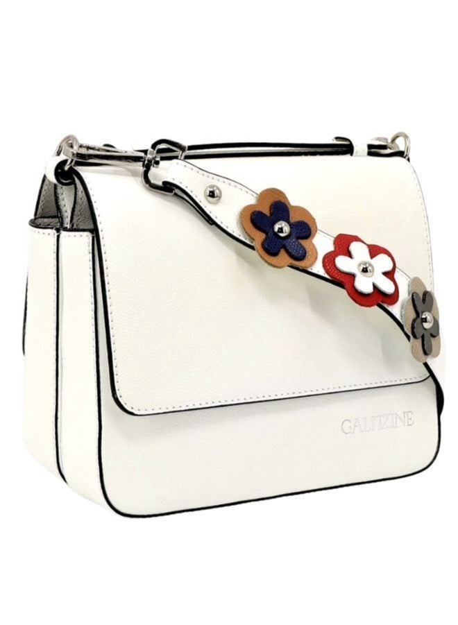 Galitzine GALITZINE Elegant and Timeless Premium Leather Handbag, Stylish and Durable for any occasions, White - Image 1