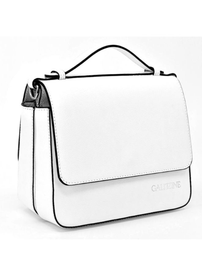 Galitzine GALITZINE Elegant and Timeless Premium Leather Handbag, Stylish and Durable for any occasions, White - Image 5