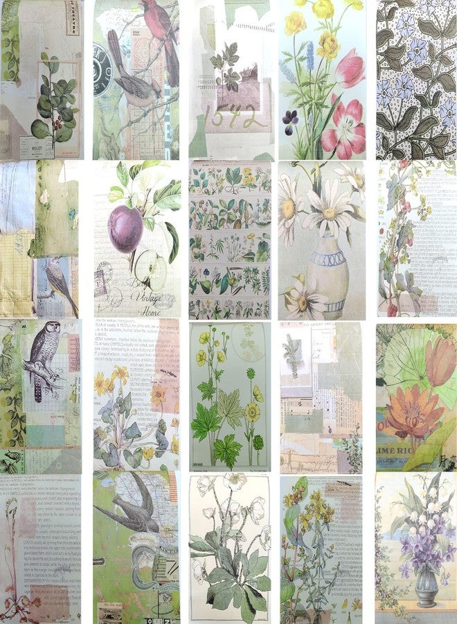 Auguro Vintage Ephemera Stickers Scrapbook Sticker Book with 439 Stickers and 20 Scrapbook Papers Sticker Book for journaling Aesthetic Stickers for journaling Stickers Vintage - Image 4