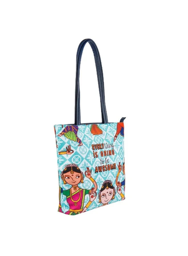 Chumbak Chumbak Dance Vibes Tote Bag - Teal