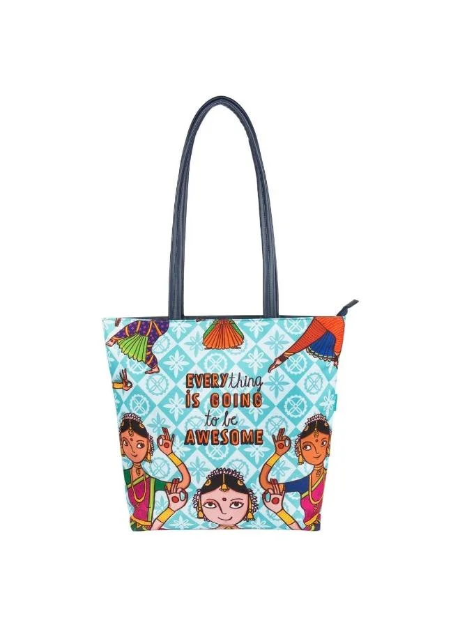 Chumbak Chumbak Dance Vibes Tote Bag - Teal
