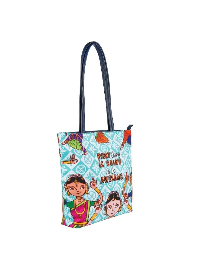 Chumbak Chumbak Dance Vibes Tote Bag - Teal