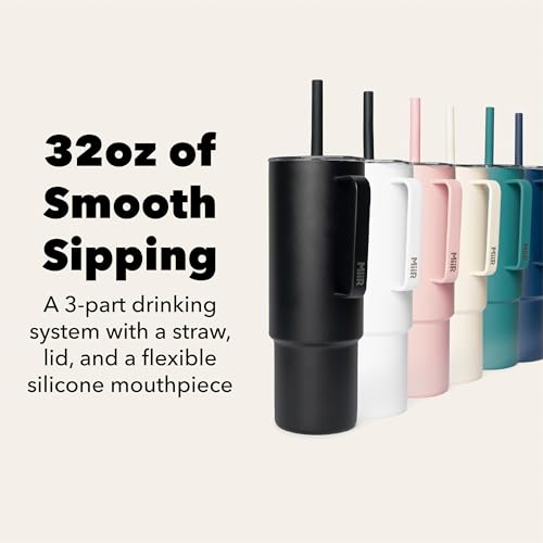 MiiR All Day Straw Cup 32oz Innovative Stainless Steel Vacuum Cup With Lid Featuring A Flexible Straw For Effortless Sipping and SplashProof Design - Image 3