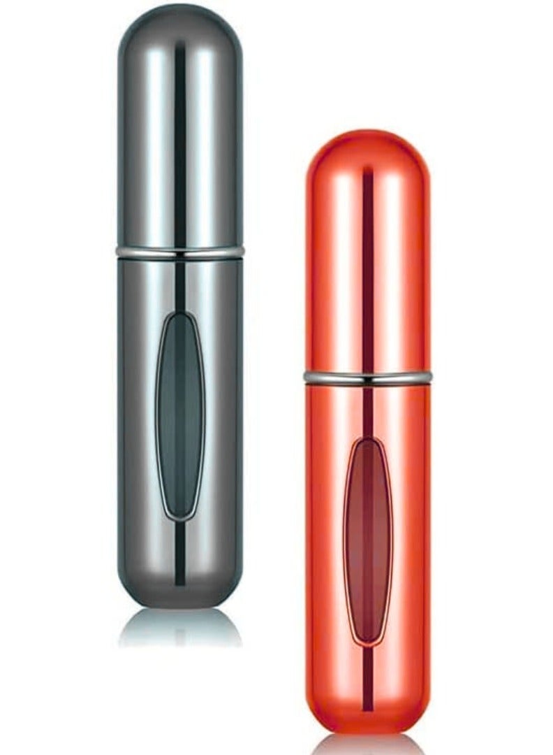 Portable Mini Refillable Perfume Atomizer Bottle Atomizer Travel Size Spray Bottles Accessories Portable Mini Travel Decant Sprayer Refiller Bottle_Multicolor (Pack of 2) - Image 1