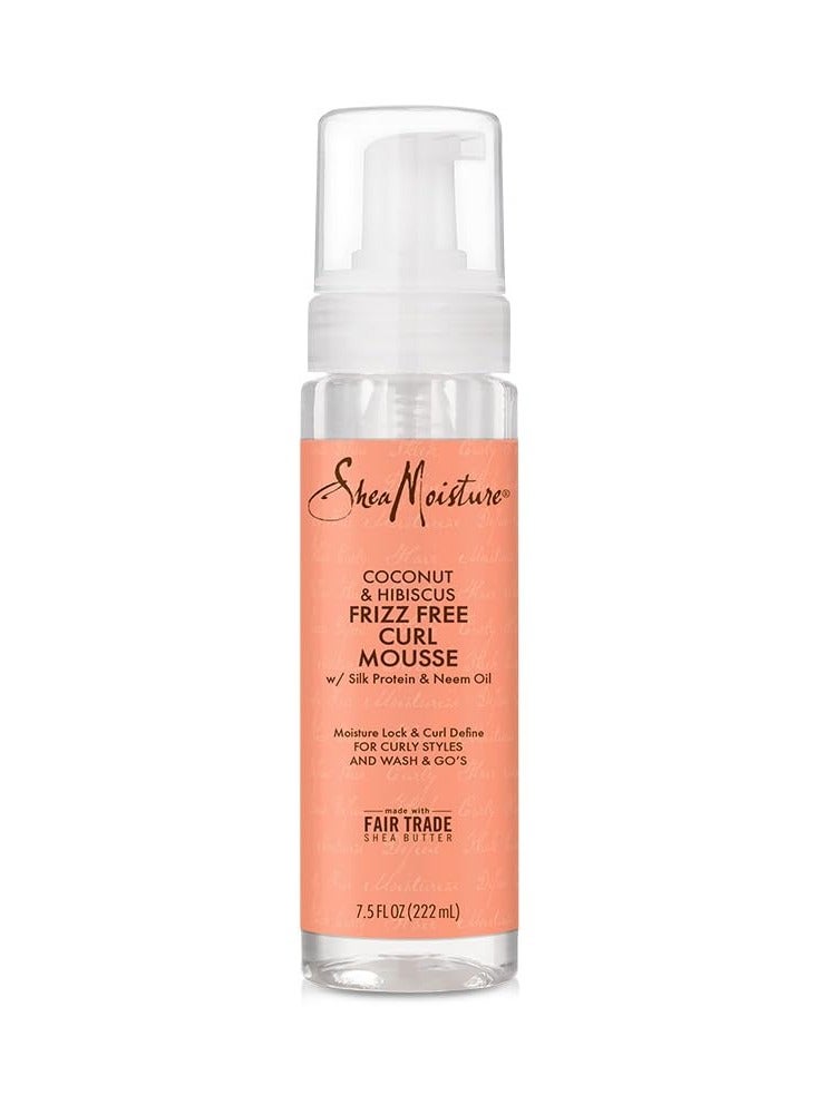 SheaMoisture Coconut & Hibiscus Frizz-free Curl Mousse - 7.5 Fl Oz 7.5 Fl OzFluid Ounce - Image 1