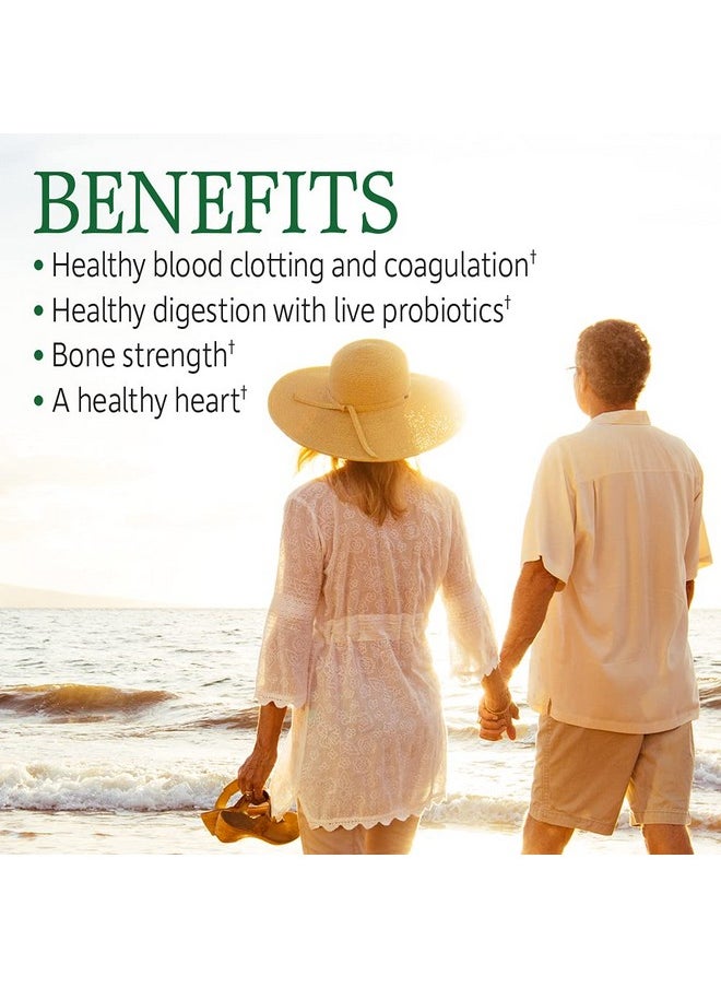 Garden of Life - Vitamin K2 And K1 By Garden Of Life Vitamin Code Vegan K Complex Vitamin For Bone Strength And Heart Health Vitamin K1 And K2 Omega Rich Flax Seed Oil Trace Minerals Probiotics 60 Day Supply - Image 1