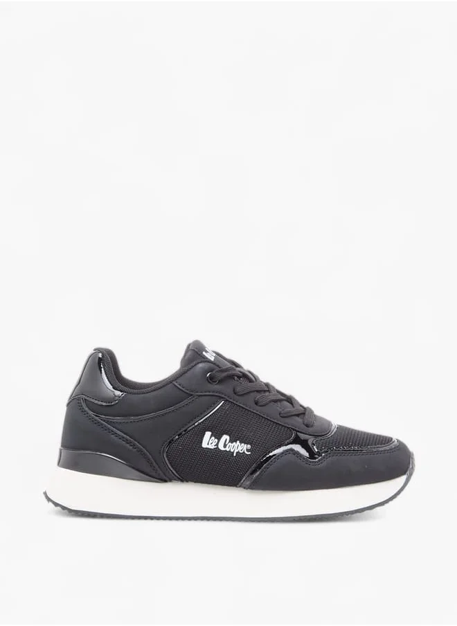 لي كوبر Women's Mesh Sneakers with Lace-Up Closure