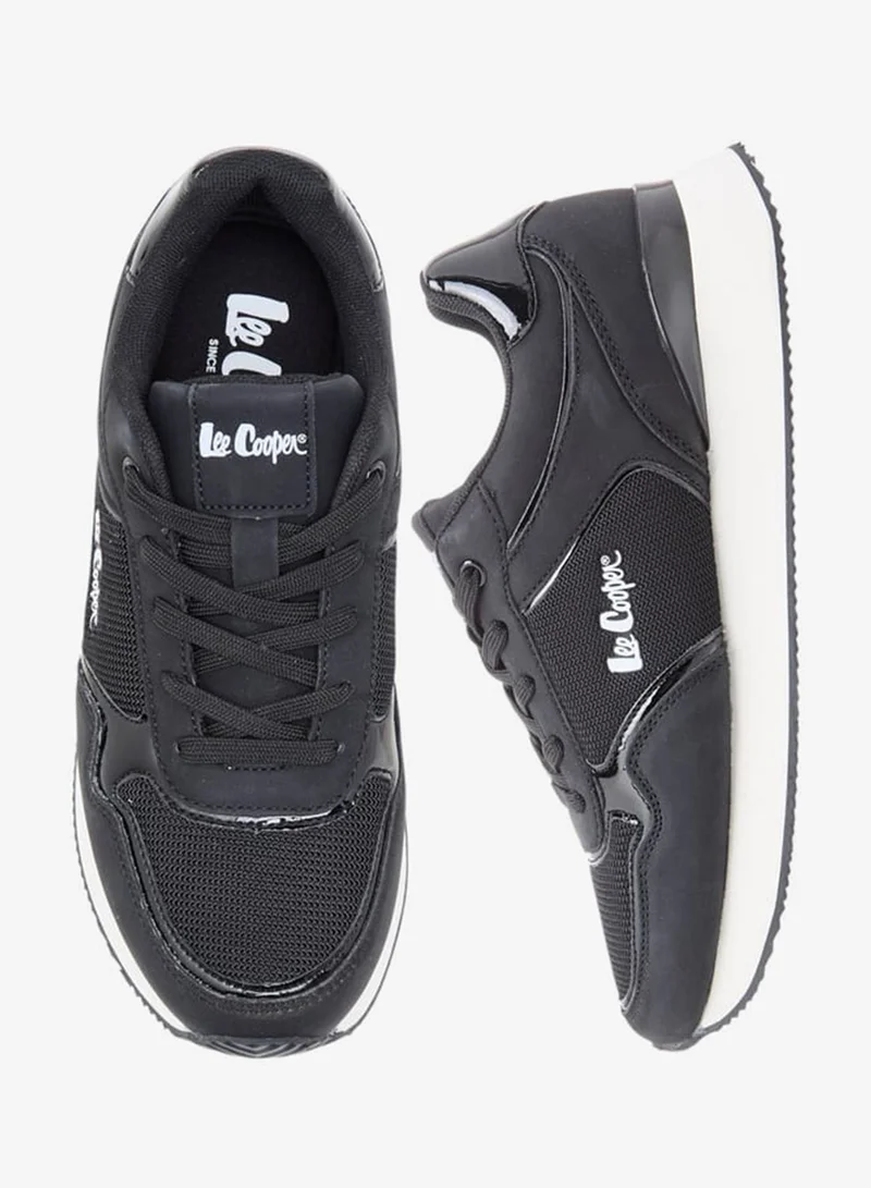 Lee Cooper Women's Mesh Sneakers with Lace-Up Closure