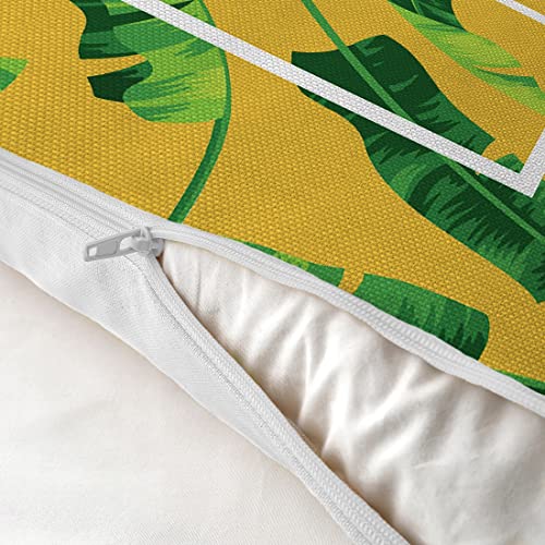 AEROHAVEN Set of 5 Designer Decorative Throw Pillow/Cushion Covers - CC124 - (18 inch x 18 inch, Yellow) - Image 5