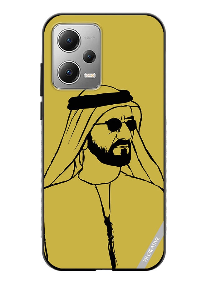 VR CREATIVE Protective Case Cover For Xiaomi Redmi Note 12 Sheikh Mohammed Bin Rashid Al Maktoum Design Multicolour - Image 1