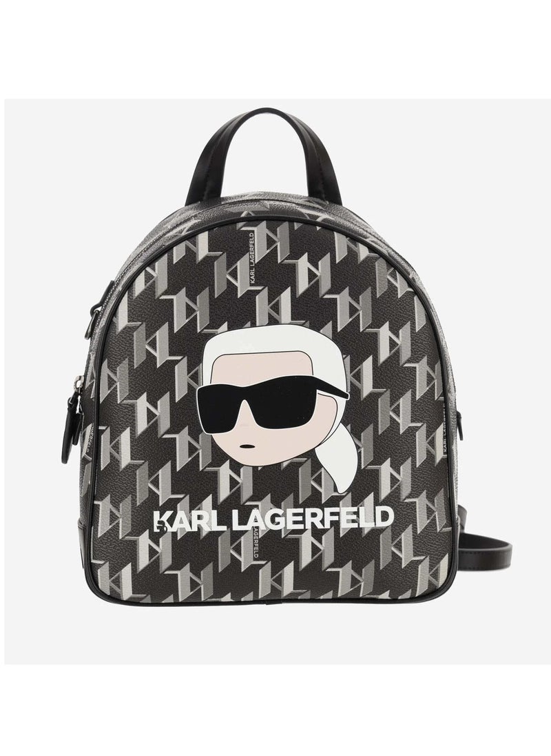 Karl Lagerfeld Paris - Karl Lagerfeld Small K/Ikonik Monogram Backpack in Faux Leather - Image 1