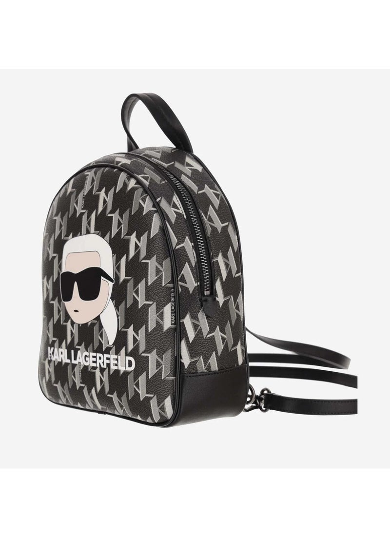 Karl Lagerfeld Paris - Karl Lagerfeld Small K/Ikonik Monogram Backpack in Faux Leather - Image 1