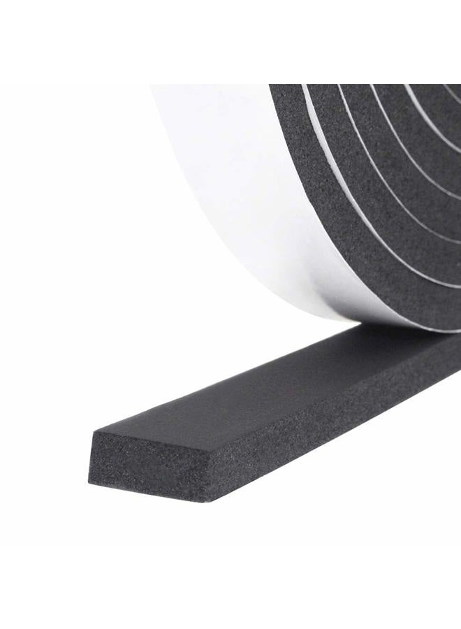 DGSL Foam Insulation Tape self Adhesive,Weather Stripping for Doors and Windows,Sound Proof soundproofing Door Seal,Weatherstrip,Pipe Cooling, Air Conditioning Seal Strip (W:1In xT: 2/5In XL: 16Ft) - Image 1