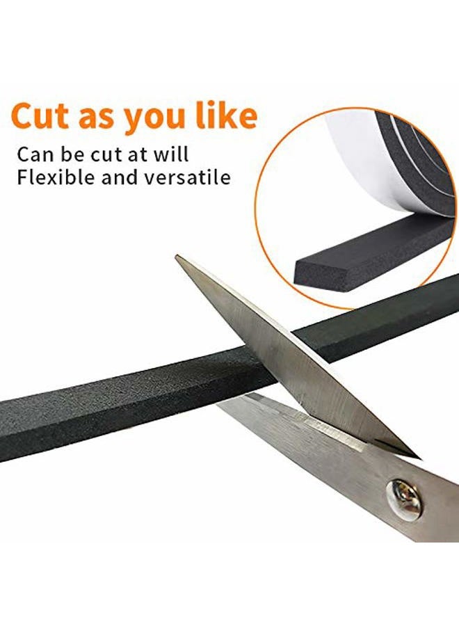 DGSL Foam Insulation Tape self Adhesive,Weather Stripping for Doors and Windows,Sound Proof soundproofing Door Seal,Weatherstrip,Pipe Cooling, Air Conditioning Seal Strip (W:1In xT: 2/5In XL: 16Ft) - Image 3