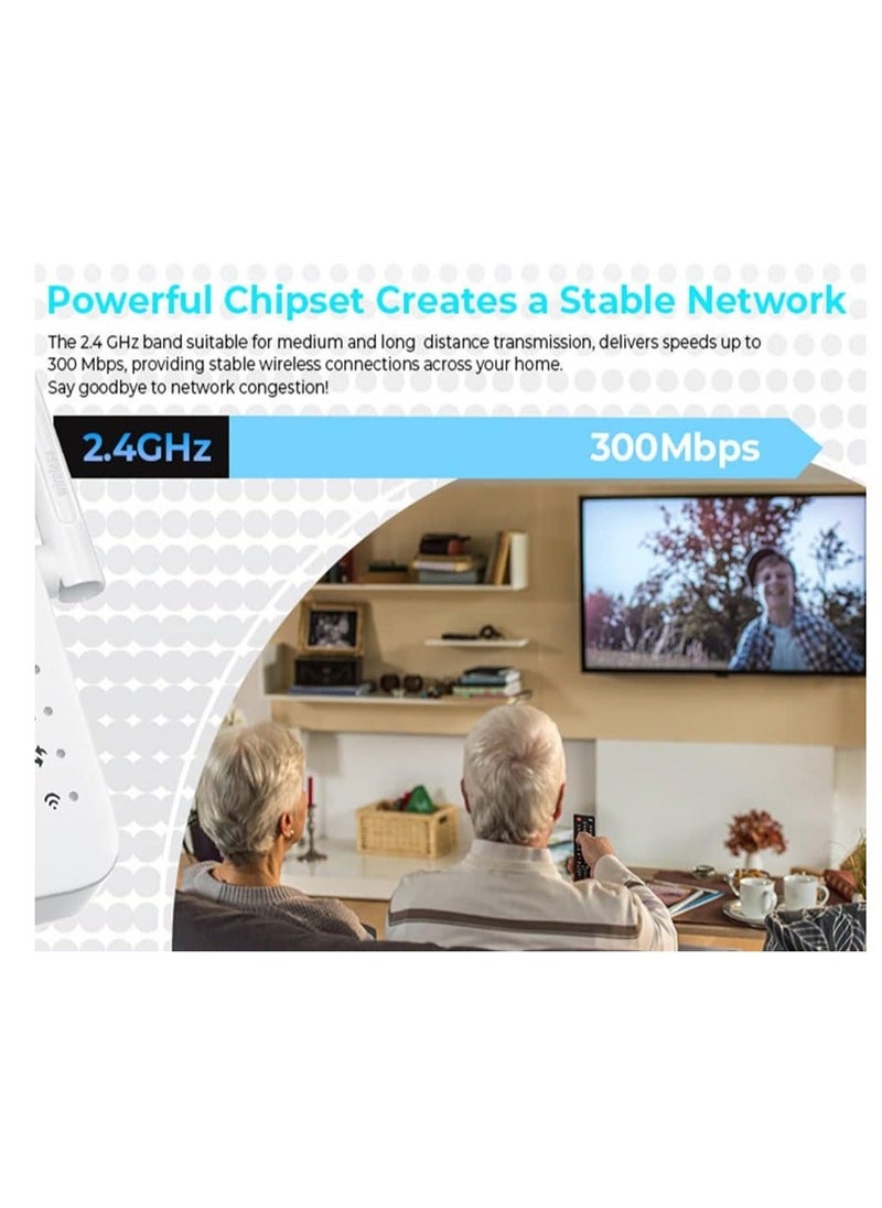 Arabest WiFi Extender, 300Mbps WiFi Range Extender, Plug And Play、 Up to 10000 Square Feet Of WiFi Range Extender, New WiFi Extender Signal Enhancer For Homes  - Image 3