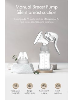 Manual Breast Pump, Silent Suction, Food-Grade Pp Material, 150Ml Capacity, Non-Toxic And Odorless, 190G Lightweight Design - pzsku/ZCC9A1B020EBFA46C861BZ/45/_/1727269211/3961c5a8-6d47-4773-bcd4-196795f1944f