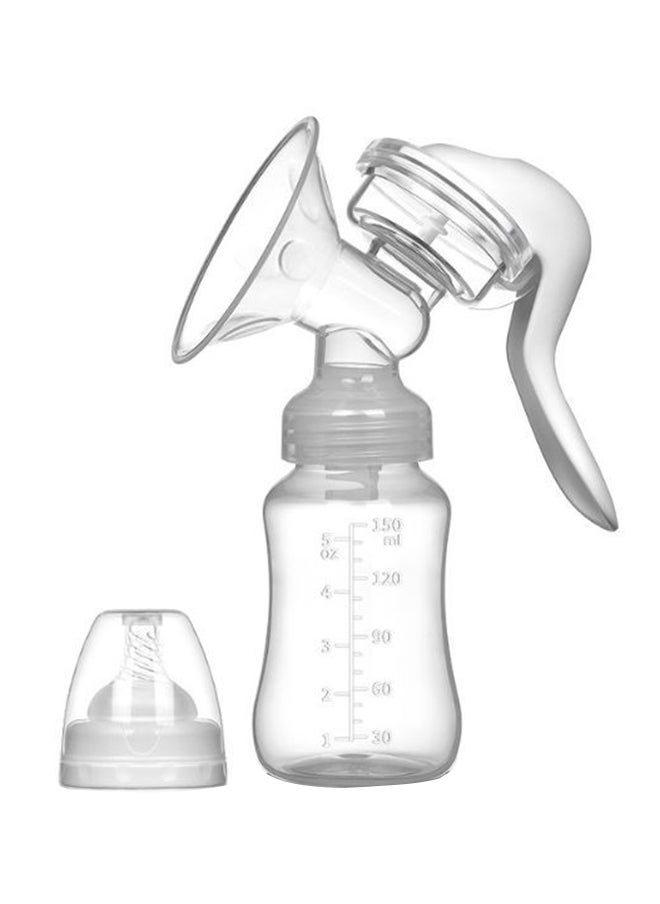 kiddoz Manual Breast Pump, Silent Suction, Food-Grade Pp Material, 150Ml Capacity, Non-Toxic And Odorless, 190G Lightweight Design  - Image 1
