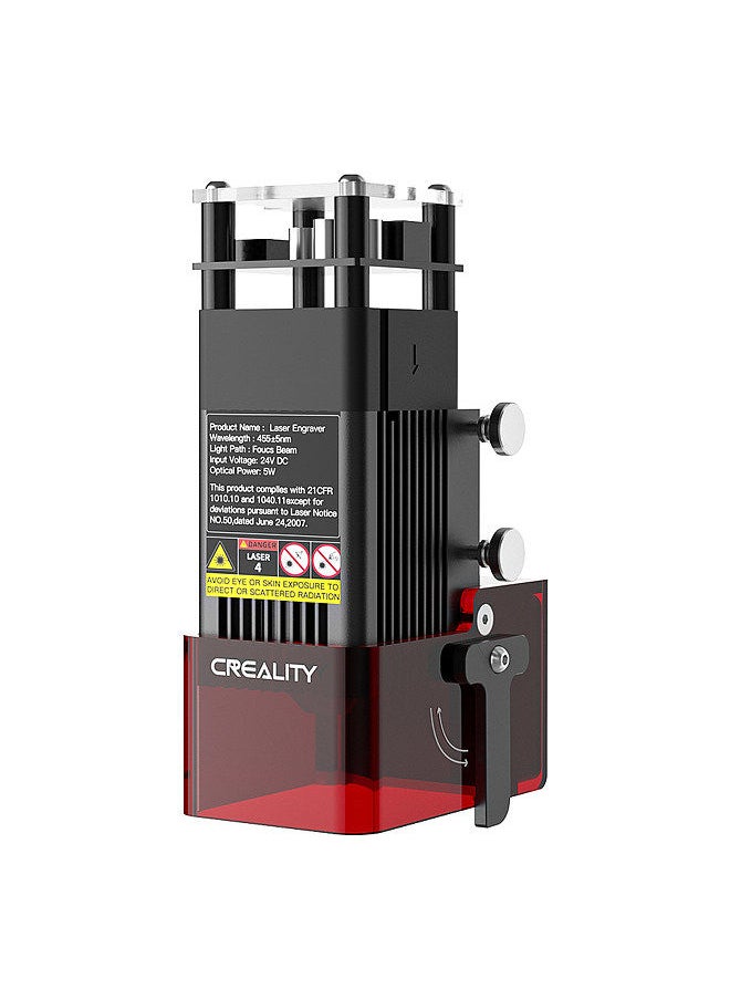 Creality 3D - 5W Lase Module 0.06x0.06mm Laser Spot Compatible with CR-10 Mini/Ender-2 Pro/Ender-3 Neo/ Ender-3 v2 Neo/ Ender-3 Max Neo/ Ender-3 Pro/ Ender-3 S1/ Ender-3 S1 Pro/ Ender-3 S1 Plus Engraving Machine - Image 1