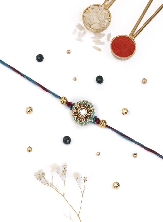 DORE® Rakhi Set For Brother Rangon Ki Mala - Image 1