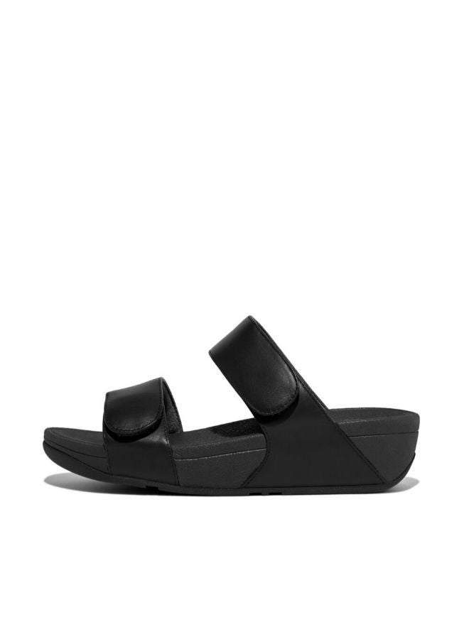 Fitflop Ladies Lulu Leather Slides FV6-090 Black - Image 1