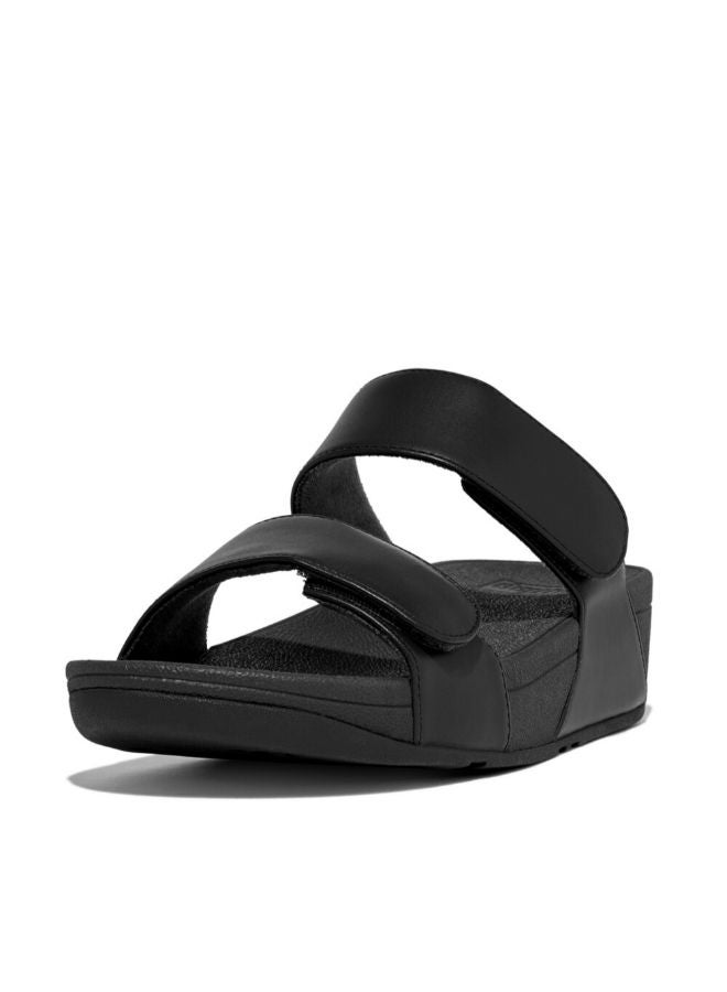 Fitflop Ladies Lulu Leather Slides FV6-090 Black - Image 4