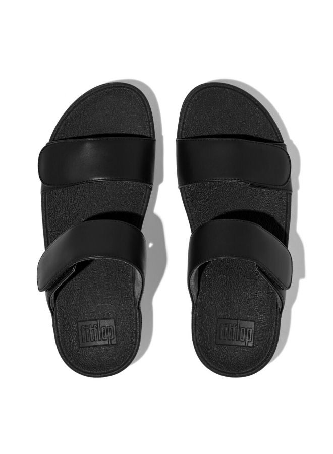 Fitflop Ladies Lulu Leather Slides FV6-090 Black - Image 2
