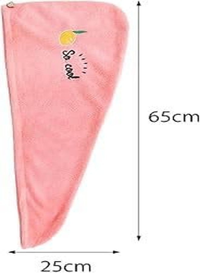 Reexplore Super Absorber Microfibre Hair Drying Towel for Women Hair Wrap Turban for Wet Hairs Lightweight & Soft Head Towel (Pink) - Image 4