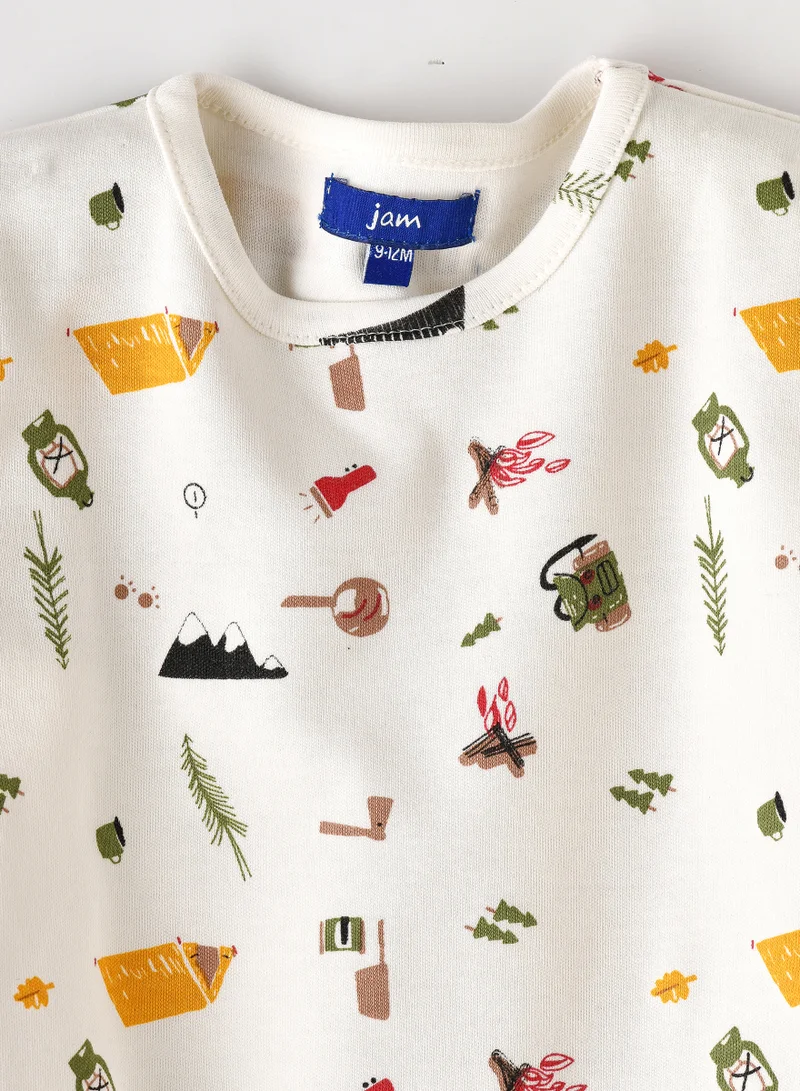 JAM Boys' Camping Adventure Print Long-Sleeve Top