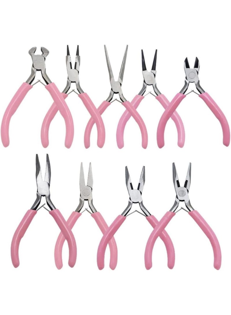 GGOOT 9 Pieces Jewelry Pliers Set Jewelry Making Hardware Winding Pliers for DIY Crafts Necklaces Jewellery Making Repair Tool  - Image 3