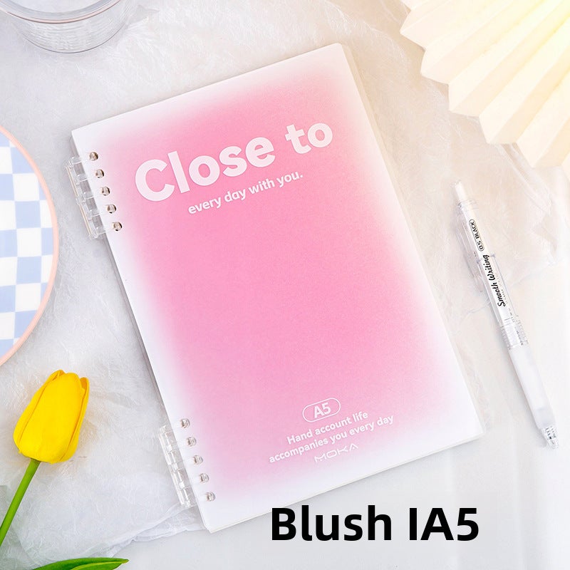 Generic Gradient Blush Ring Binder Notebook A5/B5 for Students A5 pink 