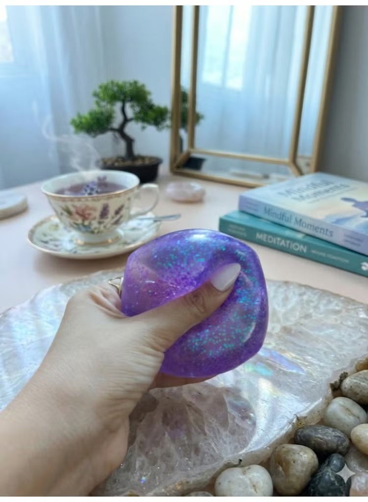 Needoh Glitter Sponge Cube – Needoh Stress Relief Squishy Cube – Cute Glitter Press Cube – Squishy Cube Toy for Kids – Gel Glitter Squeeze Balls – Stress Relief Toys for Kids and Adults – Ice Cube Style Glitter Squishy – Sensory Fidget Toy for Autism – Glitter Squishy Cube – - Image 3