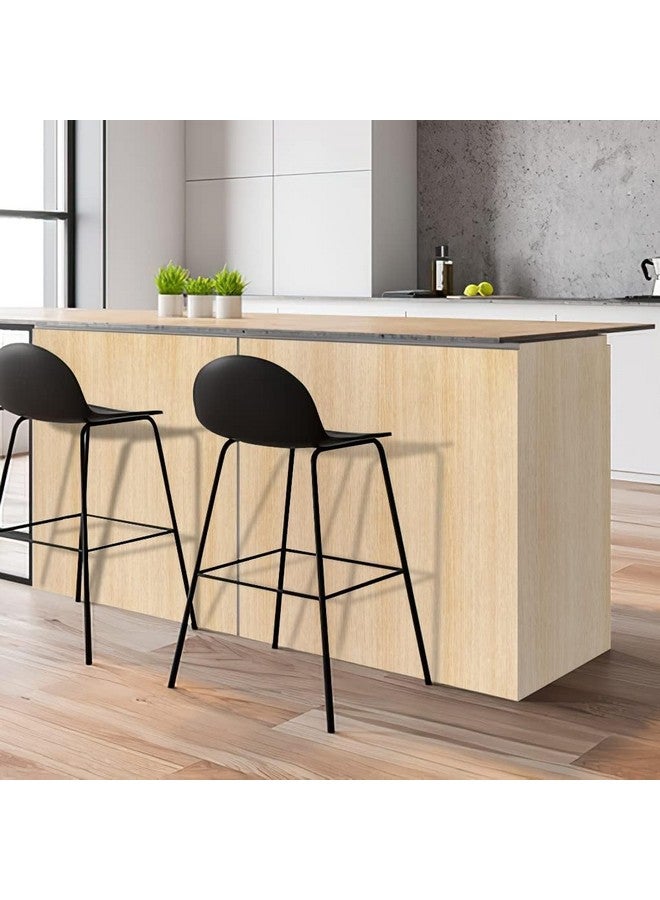 صن بيرد ورق حائط خشبي بلون الخوخ للخزائن، ورق حائط غير لامع قابل للإزالة من مادة البولي فينيل كلوريد لبطانة رف المكتب والدرج والجدار وأثاث المطبخ، (15 × 60 بوصة، خشب بني خوخي) - Image 2