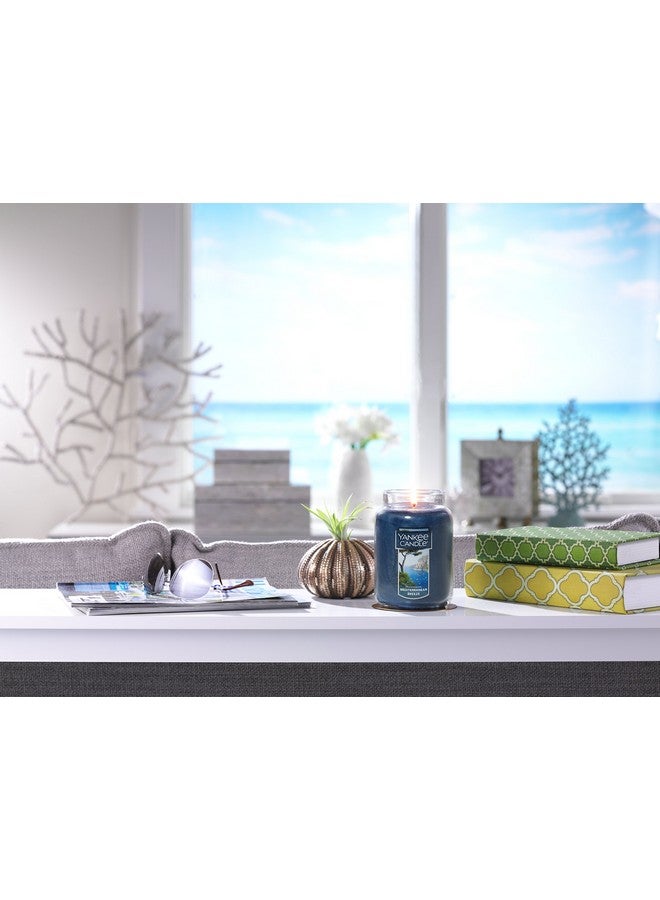 Yankee Candle Mediterranean Breeze Scented Classic 22oz Large Jar Single Wick Candle Over 110 Hours of Burn Time Paraffin-Grade Wax - Image 4