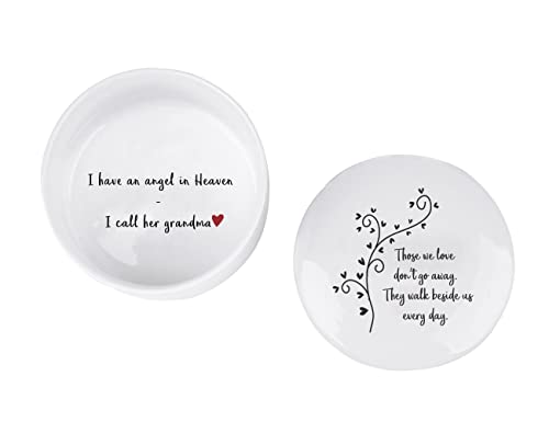 kullder Sympathy Gift for Loss of Grandma, Ceramic Keepsake for Grandma in Heaven, Grandma Memorial Gifts for Grandson Granddaughter Lost of Grandmother, In Memory of Grandmas Mother's Day Birthday Christmas - Image 4