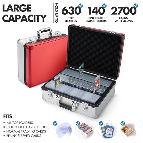 FunGuys Toploader Storage Box, Sports Card Storage Case, Top Loader Card Storage, Top Loader Storage Boxes, Trading Card Case Holds 600+ Card, One Touch Card Holder - Image 2