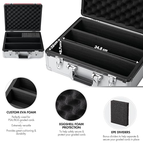 FunGuys Toploader Storage Box, Sports Card Storage Case, Top Loader Card Storage, Top Loader Storage Boxes, Trading Card Case Holds 600+ Card, One Touch Card Holder - Image 4