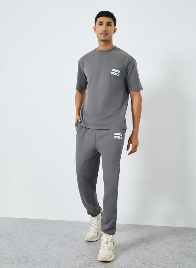 Styli Men Short Sleeve Oversized T-Shirt and Joggers Co-Ords