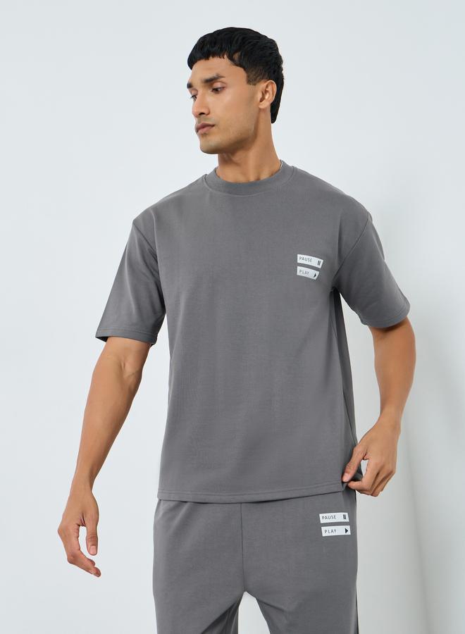 Styli Men Short Sleeve Oversized T-Shirt and Joggers Co-Ords - Image 2