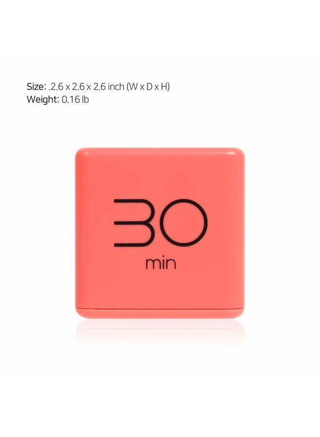 Mooas Cube Timer for Time Management, Kitchen, Kids, Workout, and Studying (Coral) - Image 4
