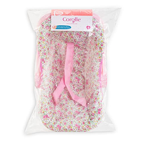 Corolle Baby Doll Carrier and Bed with Rotating Handle and Straps Mon Grand Poupon Accessories fit 14 and 17 Dolls for Kids Ages 3 Years and up Floral - Image 5