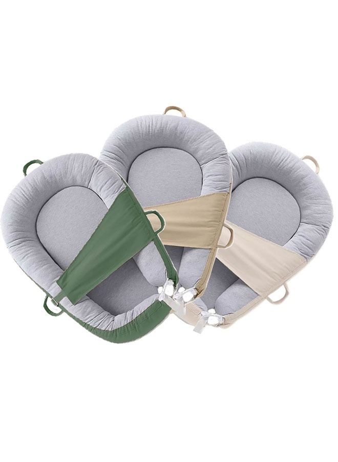 CATANES عبوة مكونة من 3 وسائد سرير للأطفال حديثي الولادة، وسادة مريحة للجنسين، متعددة الألوان - Image 2