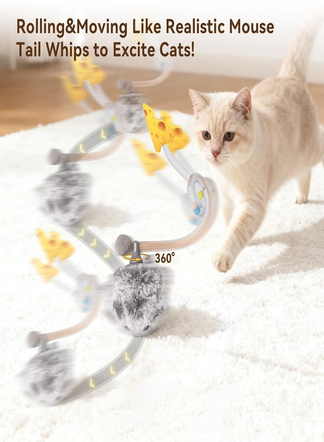 Migipaws Migi-Mouse Cat Toy (Grey Long Plush) - Image 2