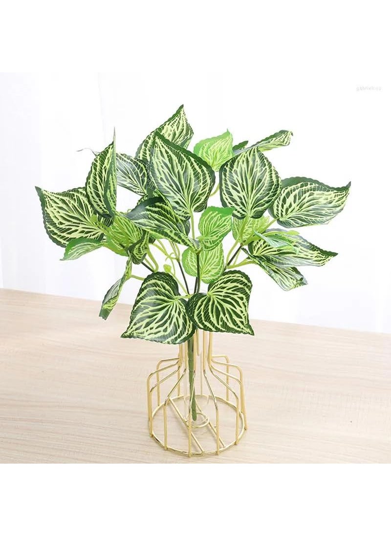 Generic Spoton Hub Artificial Money Plant 42 Leaves Palm Tree Areca Plant Without Pot 31cm Pack of 1 Multi Color  - Image 3
