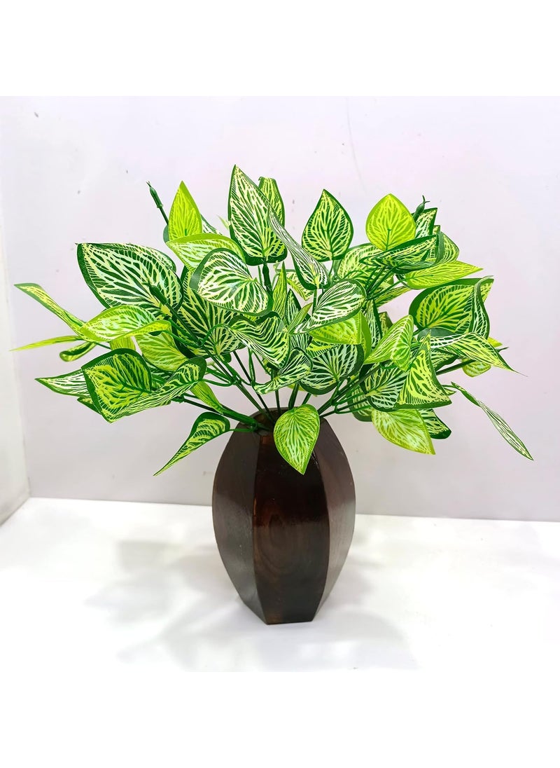 Generic Spoton Hub Artificial Money Plant 42 Leaves Palm Tree Areca Plant Without Pot 31cm Pack of 1 Multi Color  - Image 4