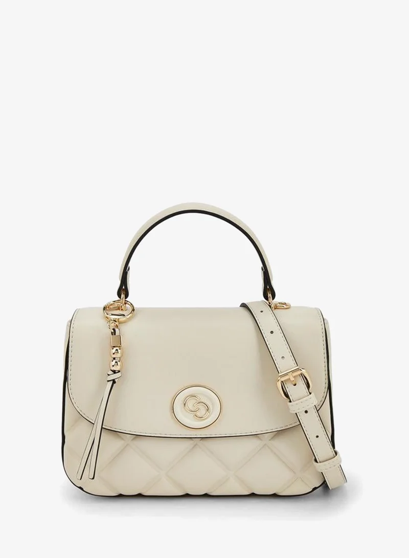 سيليست Quilted Satchel Bag With Adjustable Strap