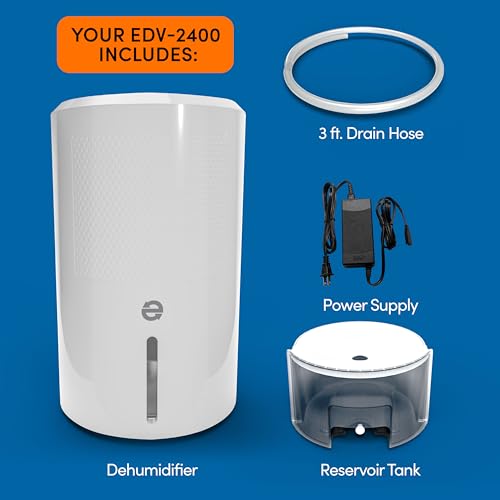 Eva-Dry EDV-2400 Compact and Powerful Dehumidifier | Eliminate Moisture | Energy Efficient | Quiet | Portable | Includes 3-Foot Drain Hose | Ideal for Home, Office, and RV - Image 3