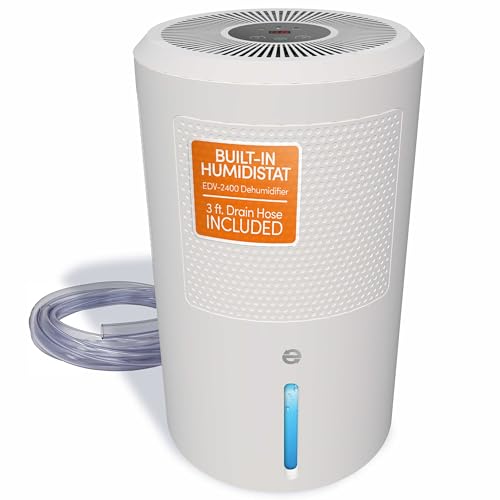 Eva-Dry EDV-2400 Compact and Powerful Dehumidifier | Eliminate Moisture | Energy Efficient | Quiet | Portable | Includes 3-Foot Drain Hose | Ideal for Home, Office, and RV - Image 1
