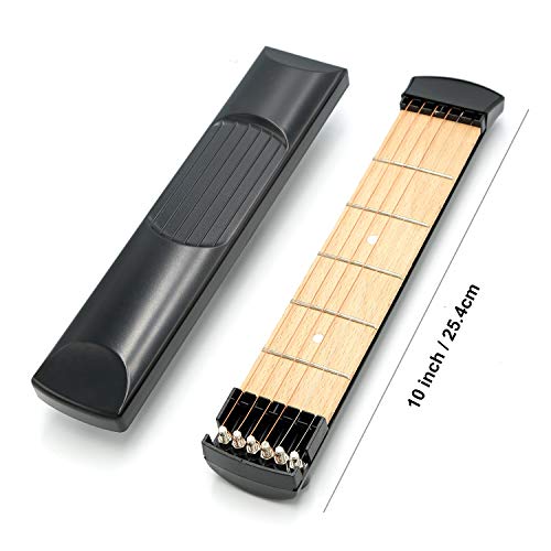 GOSONO Pocket Acoustic Guitar Practice Tool 6 String Fingerboard 6 Fret Chord Trainer Portable Gadget - Image 2